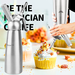 COD Januel Dispenser Whipped Cream Whipper Dekorasi Kue Aluminium 500ml - Jn14