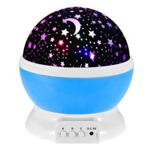 Lampu Tidur Bulat Putar Proyektor Bulan Bintang Moon Star Master Light
