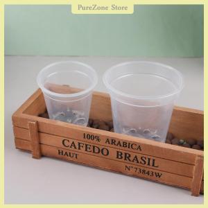 [PureZone] Round Planter Pot Orchid Nursery Container Planter Container Transparent Orchid Container Round Starting Pots