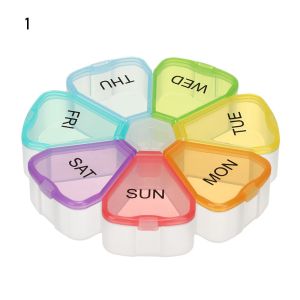 BESTOURO Weekly Pill Dispenser Container Storage Box Organiser Pill Case Tablet Holder Pill Box