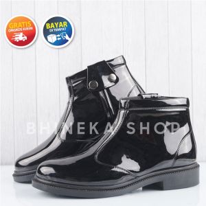 Sepatu Pdh Dinas Satpam Security Polri Tni Pol PP Warna Hitam Kilap