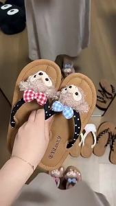 2025 Summer New Outdoor Non-Slip Beach Flip-Flops Cartoon Cute Shirley Rose WomenS Slippers