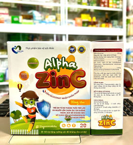 Kẽm Alpha ZinC xua tan nỗi lo biếng ăn giúp trẻ ăn ngon tăng sức đề kháng- Hộp 20 ống