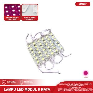 Lampu LED Modul 1 / 3 / 6 Mata Jumbo DC12V – DC24V dengan Lensa Optik Terang Stabil Tahan Lama