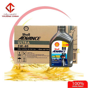 Thùng Nhớt Shell Advance Ultra Scooter 5W40 800ML dành cho xe ga