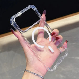 เคสใส เคสแม่เหล็ก MAGSAFE เคสกันกระแทก สำหรับการชาร์จไร้สาย iPhone 17 17air 17pro 17promax