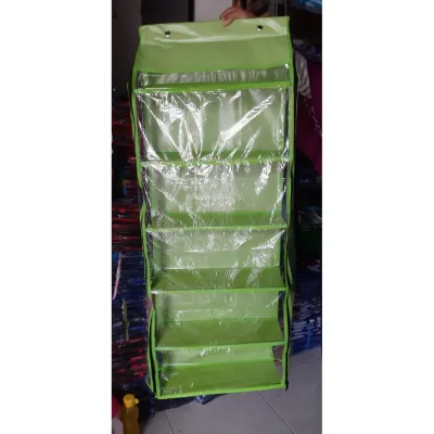 RAK TAS POLOS / Rak TAS gantung 6 susun full resleting TANPA MOTIF