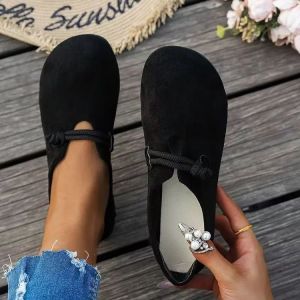 [Free Shipping] 2026 Sweet And Comfortable New Collection Of Soft-Soled Low-Cut Suede And Ultra-Soft Lace-Up Women’S Shoes Including Loafers