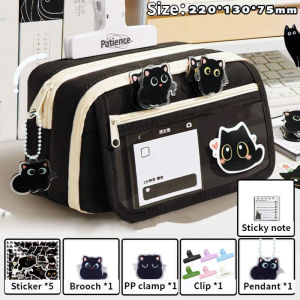 Pencil Case Stationery Organizer Large Capacity Detachable Multi Compartment Ins Style Pelajar Sekolah