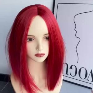 European and American Wig for Women Mid-Length Straight Hair no Bangs Shoulder-Length Full head Wigs