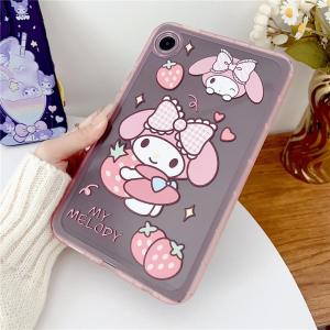 Blue Kuromi Case For Samsung Galaxy Tab A7 A8 A9 A9+ S6 Lite S9 S9FE S10FE 5G SM-T225 X110 P610 X210 X710 X510 X520 10.9 10.4 10.5 11.0 inch Tablet Kids Cute Cartoon Soft TPU Back Cover