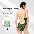 New Women's Racing Swimsuit Highly Elastic and Chlorine Resistant Professional Training Competition Swimwear Female High Cut Leg One Piece Swimsuit. 