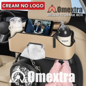 Deluxe Omextra Car Storage Box Tisu Gantungan Jok Mobil Cup holder Car