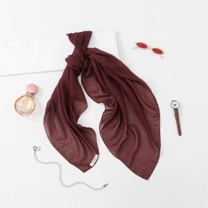 Beli 3 Gratis 1 Kerudung Polos Segi Empat - Plain Square Premium ( Paket Hemat belanja )