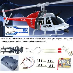 MAJESTICX Plastic RC Remote Control Helicopter Multistyles ERA C138 1:36 Propeller Landing Gear Assembly Main Axis Remote Control