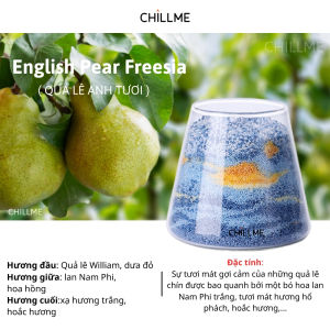 Nến thơm tranh cát Chillme handmade DIY làm quà tặng sinh nhật khử mùi phòng