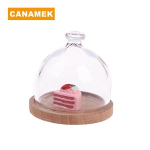 【CANAMEK】 1:12 Dollhouse Miniature Candy Jar Glass Dessert Fruit Tray Doll House Decor Toy