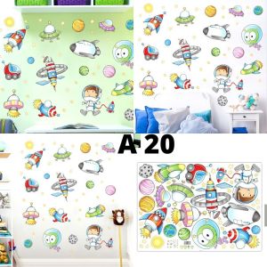 WALLSTICKER WALL STICKER SETIKER STIKER DINDING TEMBOK MOTIF GAMBAR ASTRONOT ANGKASA PLANET  WALLPAPER PAPER DEKORASI RUMAH RUANG KAMAR TIDUR BABY ANAK ANAK COWOK LAKI LAKI PREMPUAN HIASAN ASTRONOT ASTRONUT KADO UNIK ULTAH ULANG TAHUN MURAH