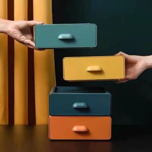 K.Desktop storage box Office supplies storage Office supplies storage Cosmetic storage Sundries storage box 1pcs