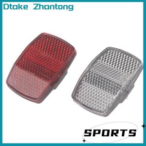 Dtake Bicycle Plastic Reflector Tail Light Reflector Front And Rear Warning Tail Light
