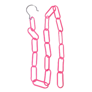 (STAINLESS STEEL) WJS Space Saving Cloth Hanger Ring Chain Up to 110cm Length 18 Rings Slots Premium Stainless Steel Durable ABS Plastic Cloth Hanging Hook Chain Cloth Display Chain Hanging Chain Rantai Penyankut Pakaian 衣柜挂链 (FREE RM50 VOUCHER)