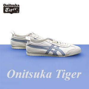 Original Tiger Shoes Classic White/light Gray MEXICO66 Low Top Leather Retro Mens Shoes Womens Shoes 1183B771-115-201 Non-slip Wear Resistant Comfortable Casual Sneakers