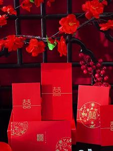 ❤️ 30-100pcs ❤️ Wedding Angpao Money Envelopes Red Envelope Mini Angpau Packet 2024 Angpow  Kahwin Small Long Chinese Style Gift 紅包封结婚红包袋长款高档烫金喜字