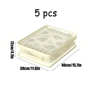 Set of 4 Mesh Storage Bags Transparent Visible Organizer for Bedding Bed Sheet Clothing Dust Proof Zipper Storage Bag for Closet Bedroom Home