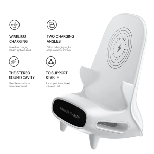 KS Desktop Standing Wireless Fast Charging Phone Holder for All-Year Adult Family Users  Office Life  Movie Lovers  Sturdy Support  Sensitive and Efficient