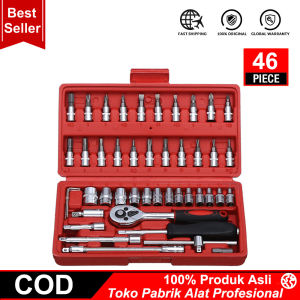 【COD+Local Delivery】82 PCS Tools Set for Motorcycle Car Bike Hand Tool Socket Wrench Multifunctional Torque wrench promo sale Toolbox set 46 PCS