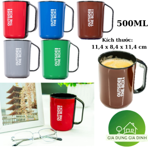 Ca Quai 2 Màu Duy Tân 500ml Ly Nhựa Uống Nước 1581 Cốc Uống Cà Phê Văn Phòng