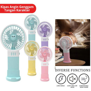 Kipas Angin 6820 Mini Fan Genggam Tangan Portable Stand Holder HP