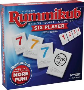 Authentic Rummikub Six Player Edition PRESSMAN The Classic Rummy Tile Game More Tiles and More Players for More Fun