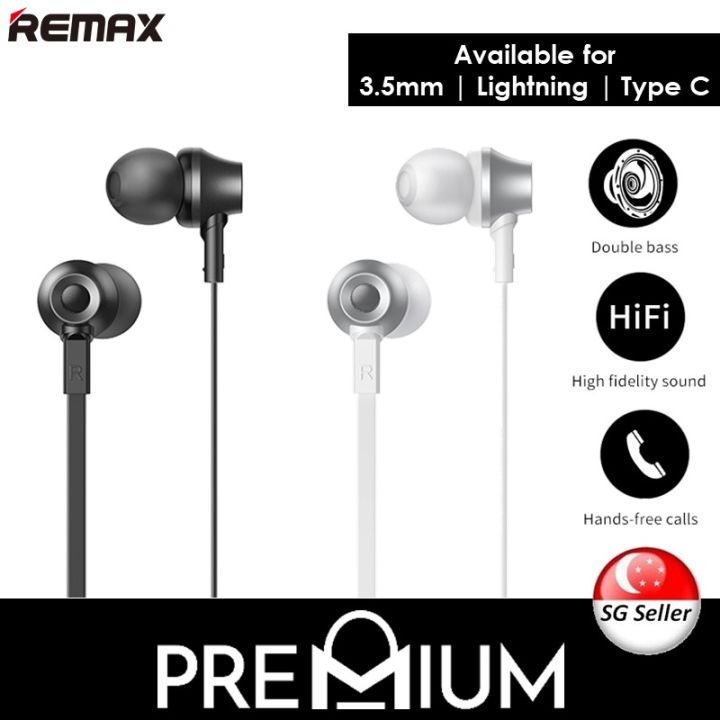 REMAX RM-610D Wired Plug Earphone Earpiece Headphone