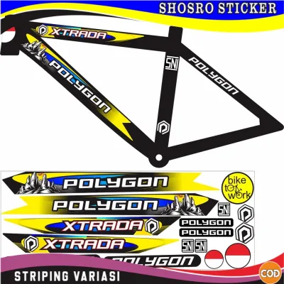 SHOSRO STIKER VARIASI COD-STRIPING BUAT SEPEDAH P0LYG0N VARIASI MOTIF STIKER POLIGON BIKE ART STRIPING MOTIF SIMPLE SEPEDA STICKER STRIPING BIKE