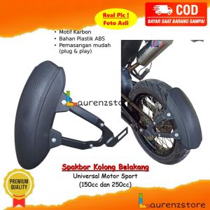 spakbor belakang R15 R25 CBR NINJA GSX CB150R VIXION BYSON XABRE MEGAPRO MX KING TIGER VERZA SCORPIO ALL MOTOR MOGE 150 CC DAN 250 CC - mudguard penahan lumpur variasi aksesoris motor
