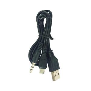 MicroUSB 5Pin to 3.5mm and USB Stereo Sound Cable With Simultaneous Charging Support