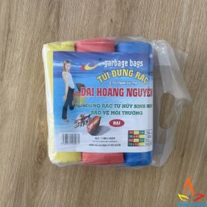 Bao rác cuộn tiểu trung đại Tân Thành 1kg - 1 lốc 3 cuộn nhiều màu THIỆN PHƯỚC