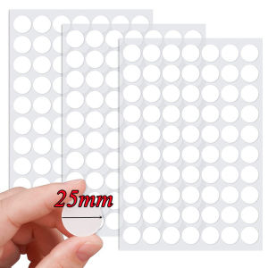 50Pcs Double Sided Adhesive Tape Dots Refillable Transparent Round No Traces Strong Waterproof Sticker Household Office Supplies