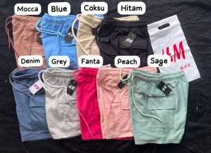 Celana Panjang Kargo Cargo Wanita H&M Sweetpants FREE Pouch COD Rego Grosir