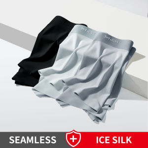 CMENIN 3Pcs Băng Lụa Người Quần Lót Boxer Nhẹ Mềm Mại Gợi Cảm Quần Lót Nam Võ Sĩ Quần Short Quần Lót Graphene 120 Bá Tước Boxershorts MRY006