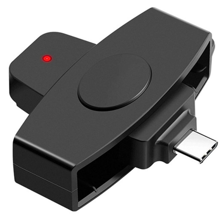 O2 Card Reade Smart CAC Card Reader Type-C for Bank Tax Declaration Accessories SIM ...
