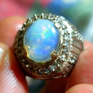 Batu Cincin Kalimaya Kristal Milky Asli Banten