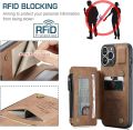 SWP Case for iPhone 13 Pro Max 5G, Wallet Case w/ 3 Card Slots [RFID Blocking] [1 Money Pocket], Credit Card Holder Cases w/Wristlet Zipper Wallet for iPho. 