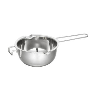 Stainless Steel Chocolate Melting Pot Food Grade Butter Cheese Melt Bowl Thick Heating Bowl with Heat-Resistant Handle Baking Tools