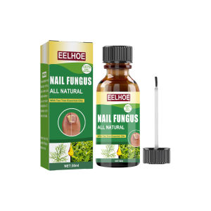Eelhoe Tea Tree Oil Nail Fungus Treatment Essence Anti Infective Paronychia Onychomycosis Toe Care Repair Serum Foot Nail Fungus Repair Gel Foot Care Solution(30ml)