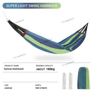 Duyan For Adult Outdoor Travel Portable Cotton Rope Canvas Hammock Camping Hammock Rollover duyan