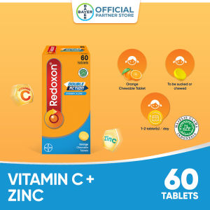 Redoxon Double Action Chewable Tablets (60`s)