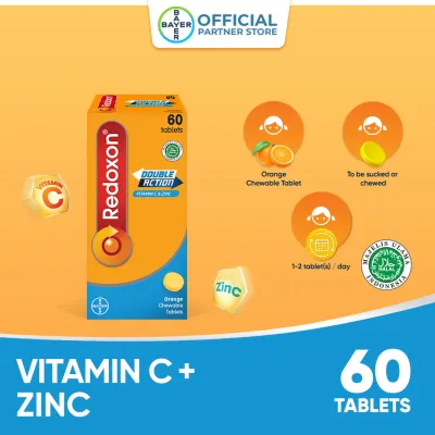 Redoxon Double Action Chewable Tablets (60`s)