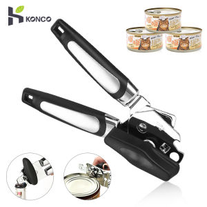 Konco Stainless Steel Jar Opener lid cover opener Handheld Cans Opener Professional Manual Side Cut Kitchen opening Tools